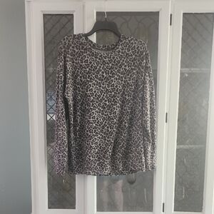 American Eagle Outfitters Black and Grey Long Sleeve Sweater